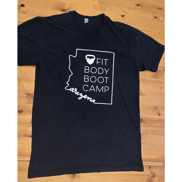 Fit BodyBootcamp T-Shirt Black, Size M - Picture 2 of 5